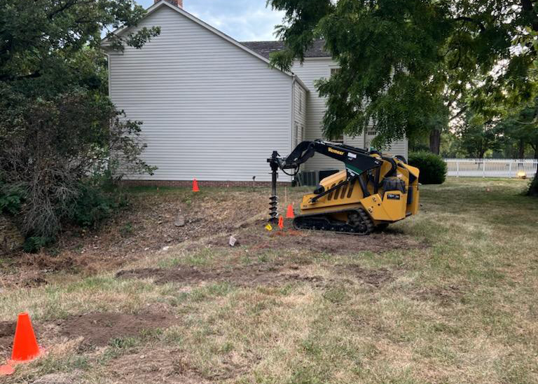 Preparation work for the Smith Family Gardens in Nauvoo, IL