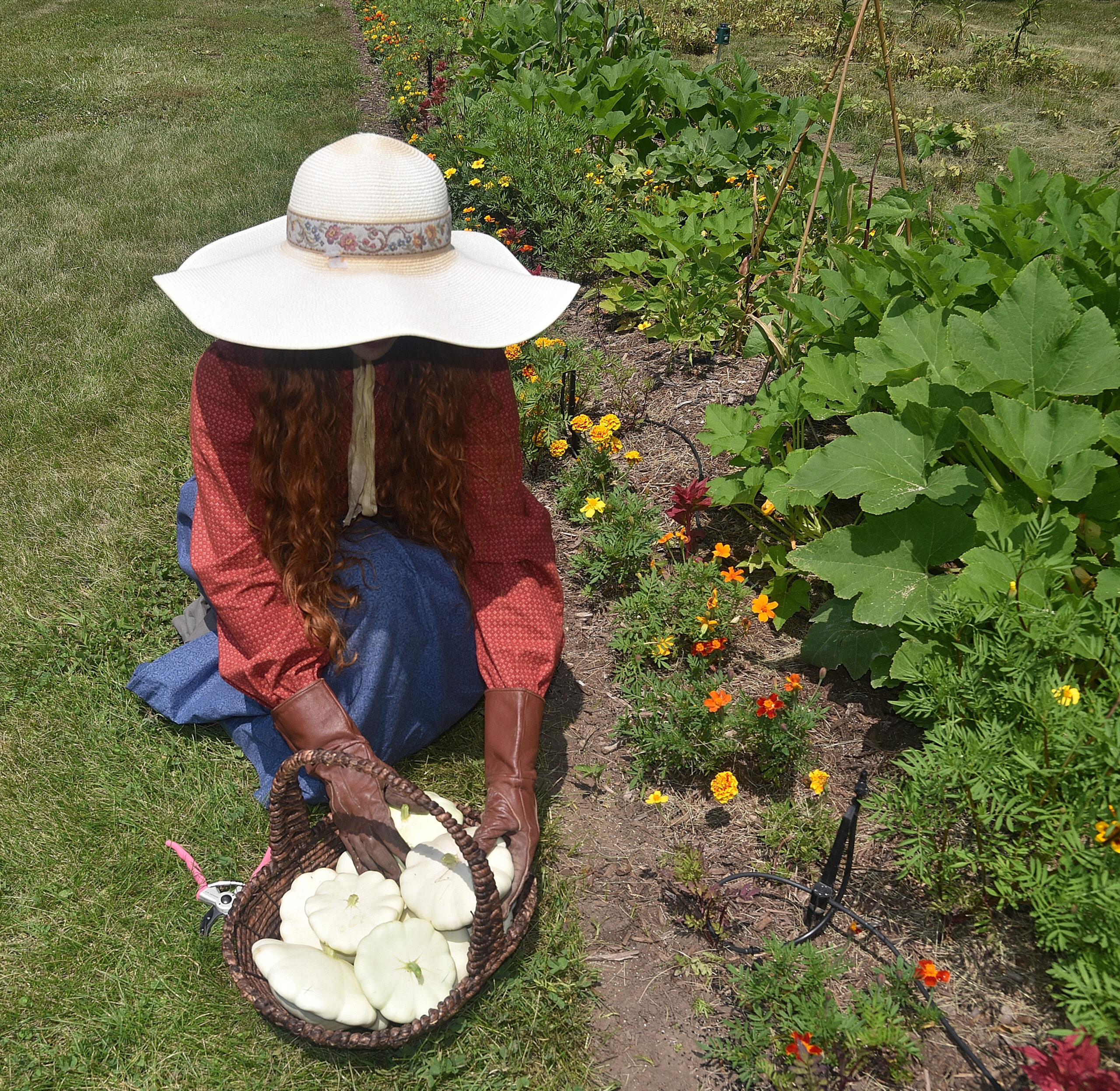 The Vegetable Garden at the Smith Family Gardens in Nauvoo, Illinois